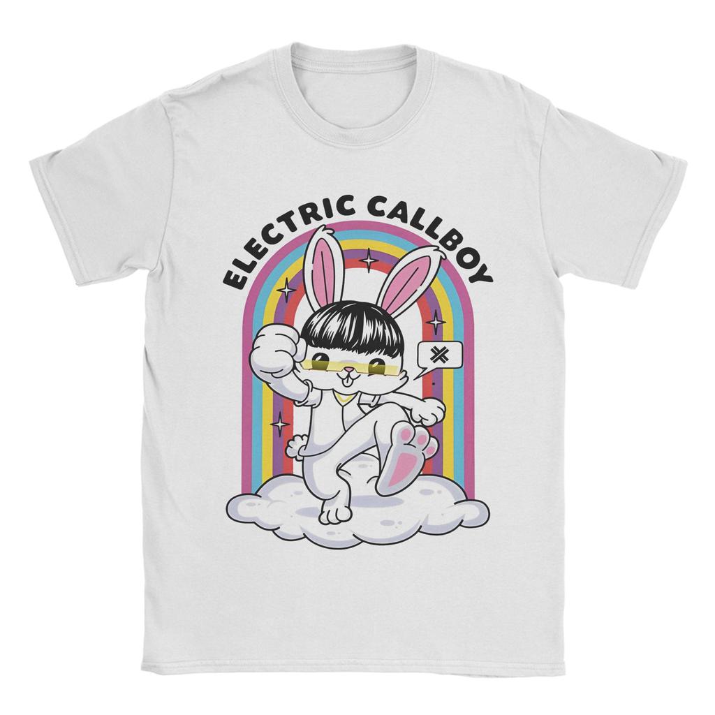 Casual Electric Callboy Splash Vinyl T Shirt Men O-neck Short Sleeve Clothing Cotton Summer Top Tee