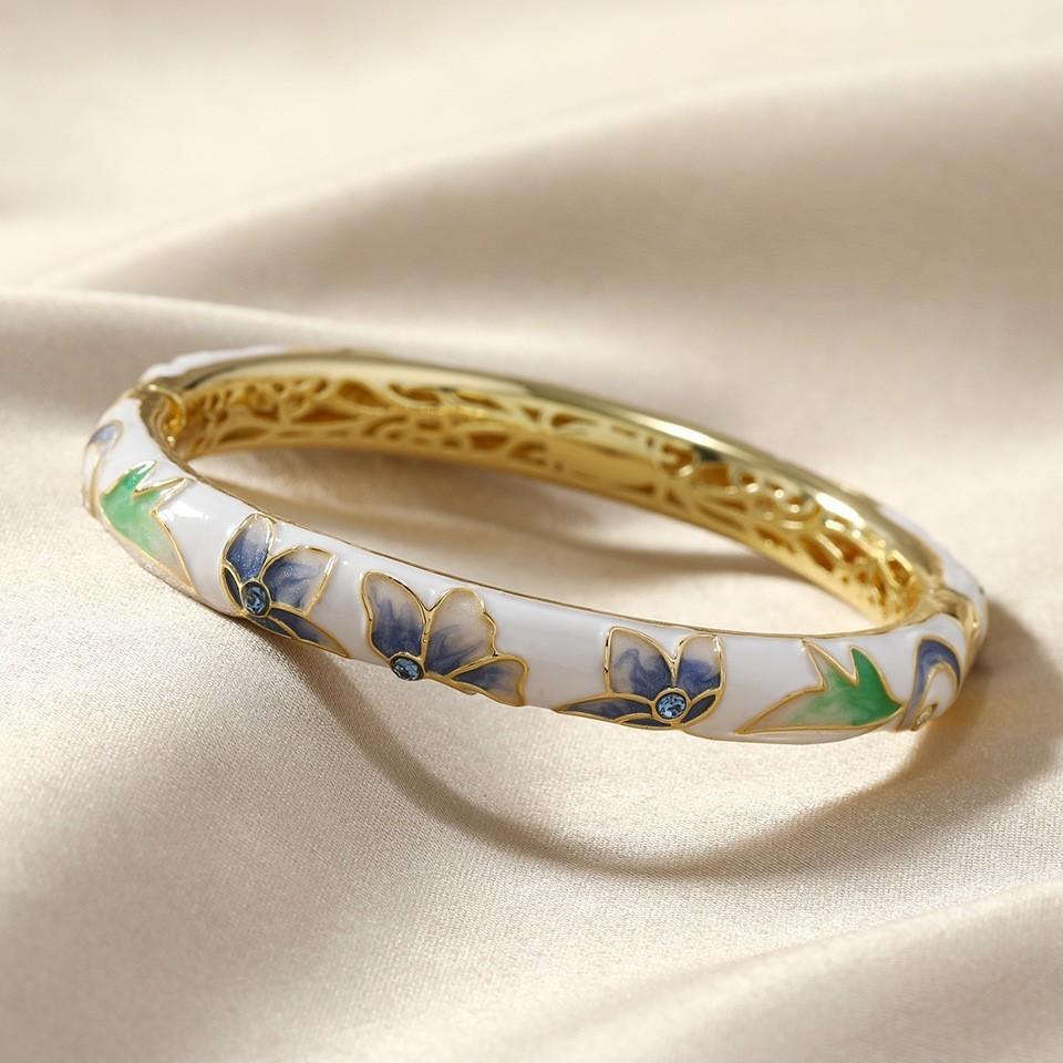 Cloisonné Cloisonné Enamel Women s Chinese Style Retro Light Luxury One Size(16-22CM)