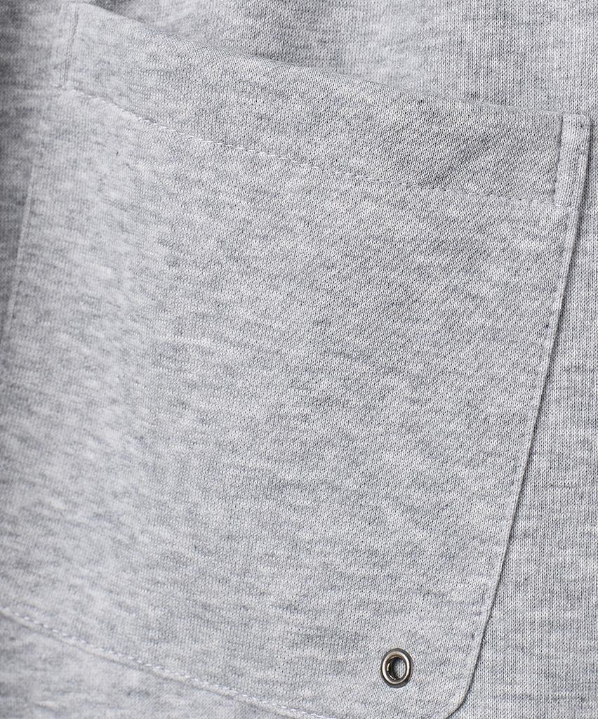 Yujen Washed Semi-Bootcut Track Sweatpants_Melange Gray