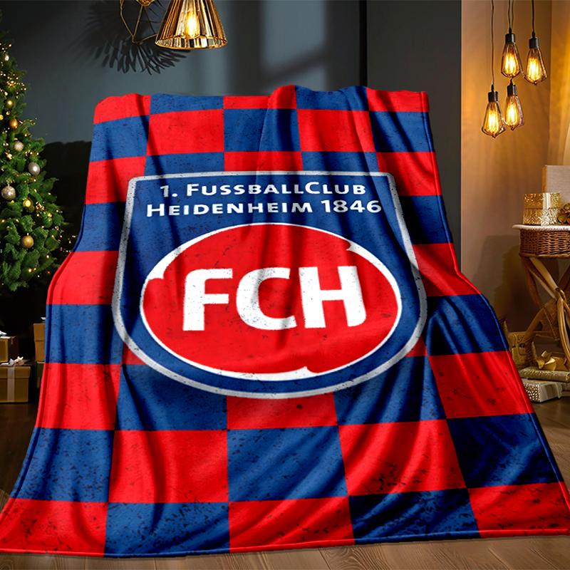 Heidenheim Squad Blanket Lightweight Ideal Bedding Blanket Perfect for Travel, Camping, Living Rooms, Offices, Sofas, Fan Christmas gift
