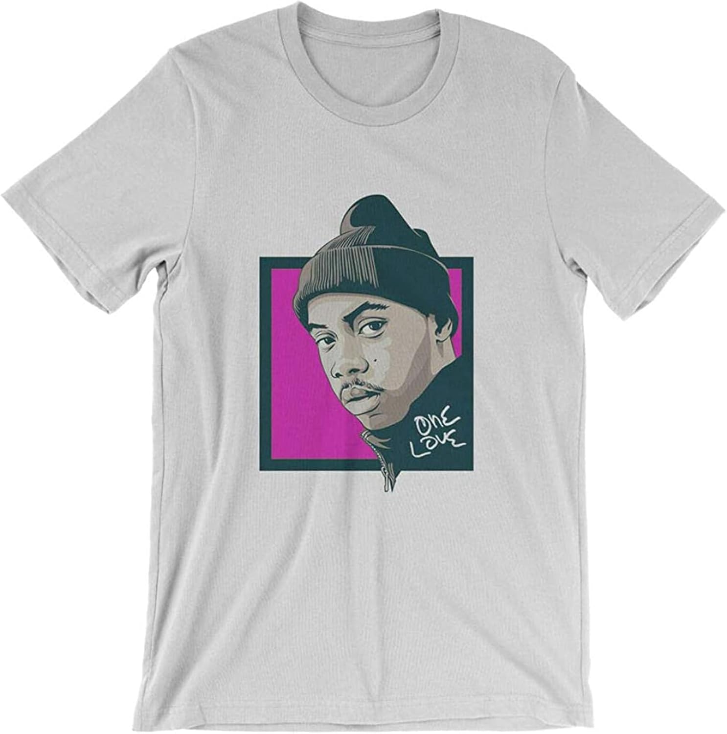 NAS One Love T Shirt New York City Hip Hop Rap Tee Nasty Illmatic Stillmatic WhiteM XL серый