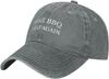 Make BBQ Great Again Baseball Cap Cotton Washed Denim Casual Unisex Adult Sun Protection Hat
