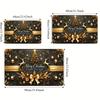 1Pcs Anti Fatigue Kitchen Rugs, Reindeer and Tree Print Waterproof Non-Slip Thick Cushioned Kitchen Mat Heavy Duty Comfort Standing Mat for Kitchen