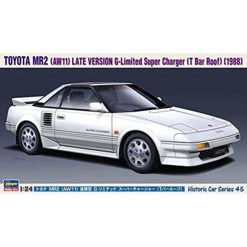 Hasegawa 1/24 Historic Car Series Toyota MR2 (AW11) Late Model G-Limited Supercharged (T-Bar Roof) Plastic Model Kit HC45