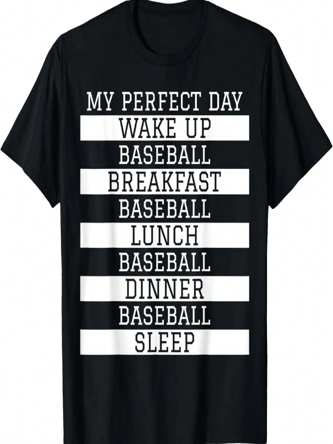 Funny Baseball Player Gift My Perfect Day Love Baseball T-Shirt S разноцветный