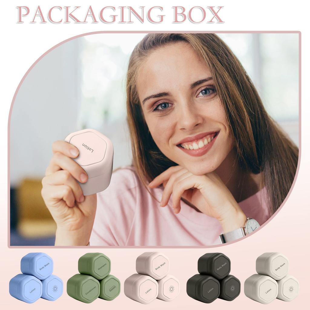 Portable Magnetic Cosmetic Dispenser, Travel Storage Magnetic Stacking Dispenser Bottle, Face Cream Sunscreen Organizer
