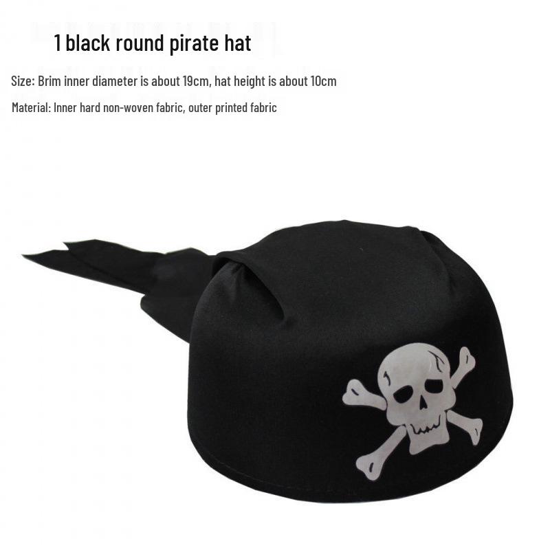 Caribbean Pirate Hat: Halloween Ghost, Captain, Pumpkin, Zorro Costume