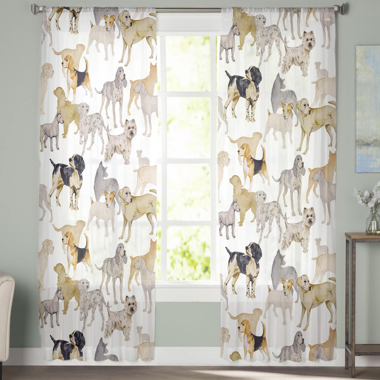 Прозрачные шторы для спальни — фото 4