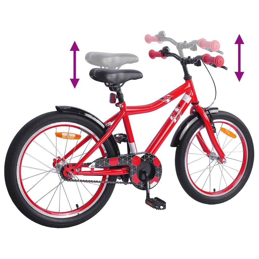Kids  Bike 20 Inch for Ages 6 11 Red