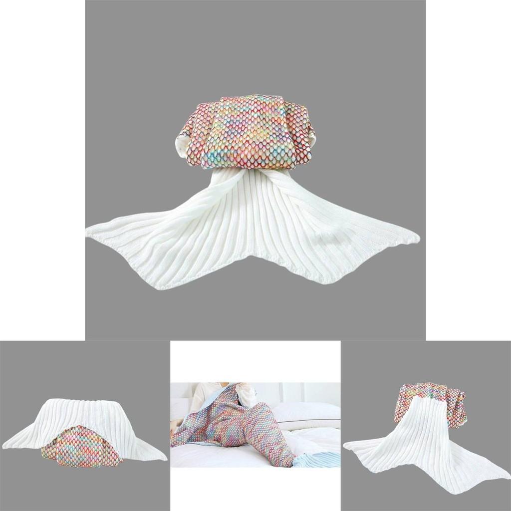 Mermaid Tail Blanket For Kids And Adults With Fleece Material Perfect For Spring And Autumn Cozy Comfort