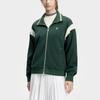 FILA Color Block Stand Collar Tennis Knit Jacket Women jackets Reed-Green A11W413504F-GN