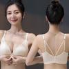 Front-fastening Women's Push-Up Underwear Set, Thin Style, No Underwire, Side Bust Support, Anti-Sagging, Beautiful Back Design.