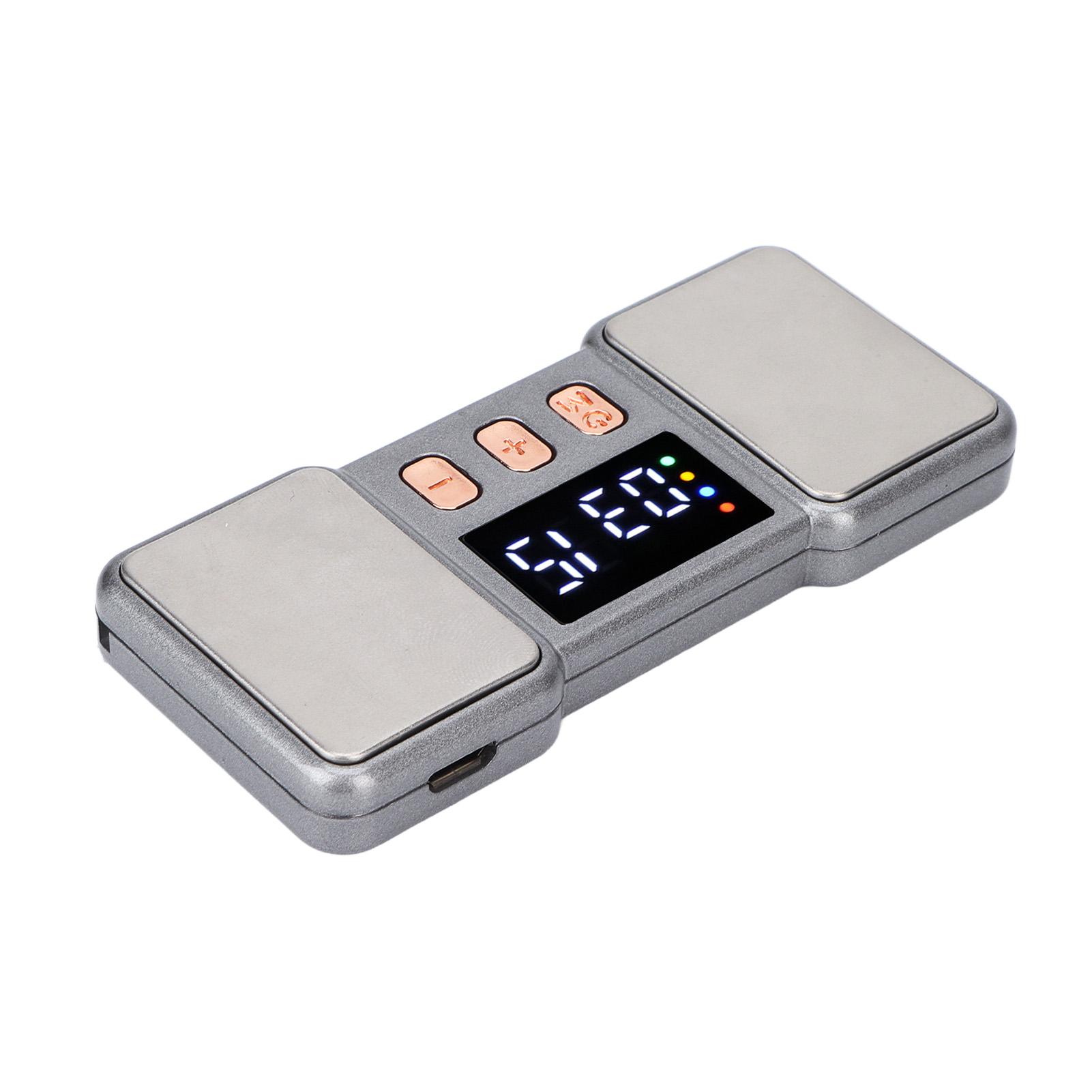 

Импульсный массажер для пальцев, портативный мини-массажер для снятия усталости и боли с ремешком, серый серый