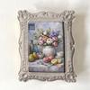 European Retro Carved Resin Photo Frame - Creative Desk or Wall Ornament for Bedroom, Oil Painting Frame.