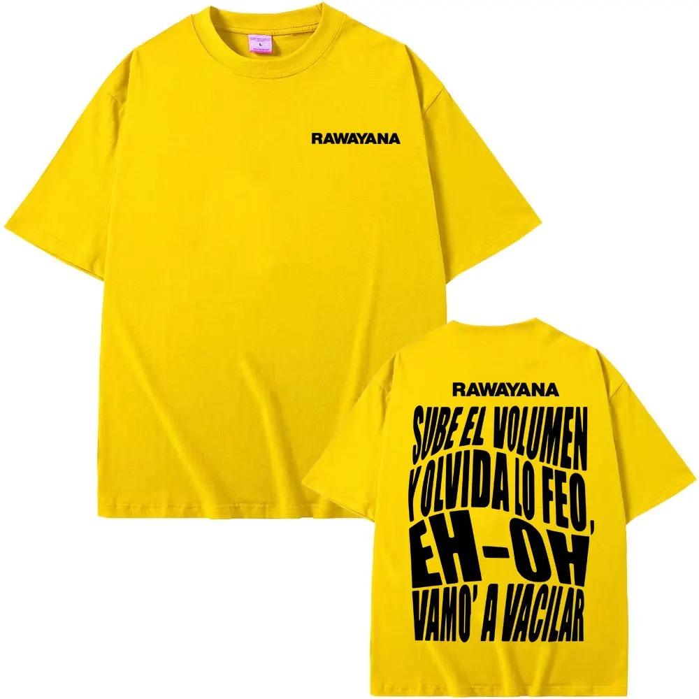 Rawayana Band Album Letter Printed TShirt Mens Harajuku Gothic Style High Street TShirt Summer Crew Neck 100 Cotton TShirt