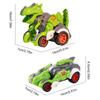 Pull Back Car Toy|Dinosaur Shape Transforming Vehicle Playsets|Friction Driving Dinosaur Carrier Ve