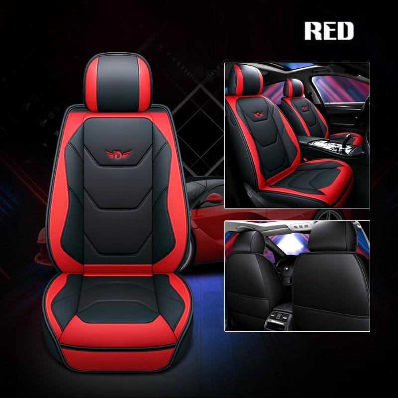 1PCS Luxus Universal Volle Auto Sitz Matte Abdeckungen Kissen PU Leder Protector Pad