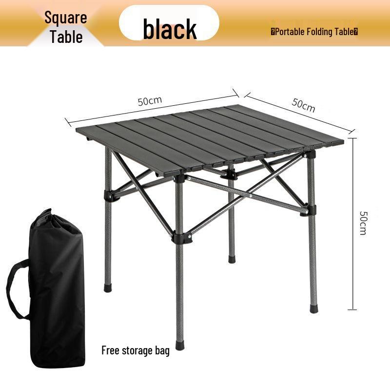 Height-Adjustable Portable Outdoor Picnic Table and Chair Set