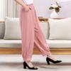 Women's Summer New High Waist Elastic Wide Leg Pants Fashionable Solid Pockets Soft Mosquito Proof Loose Versatile Lantern Pants