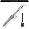 Guitar Fret Crown Edge Grinding File Leveling Tool Stainless Steel Double Cutting Edge Tool Guitar Frets Nut File Tool