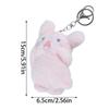 Cute Plush Cat Rabbit Bear Dog Keychain Pendant Lovely Shouting Animals Keyring Charm for Purse Bag Backpack Handbag