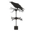 Weathervane Crow Ornament Wind Vane Weathercock Iron Metal Weather Vane for Outdoor Garden Farmhouse