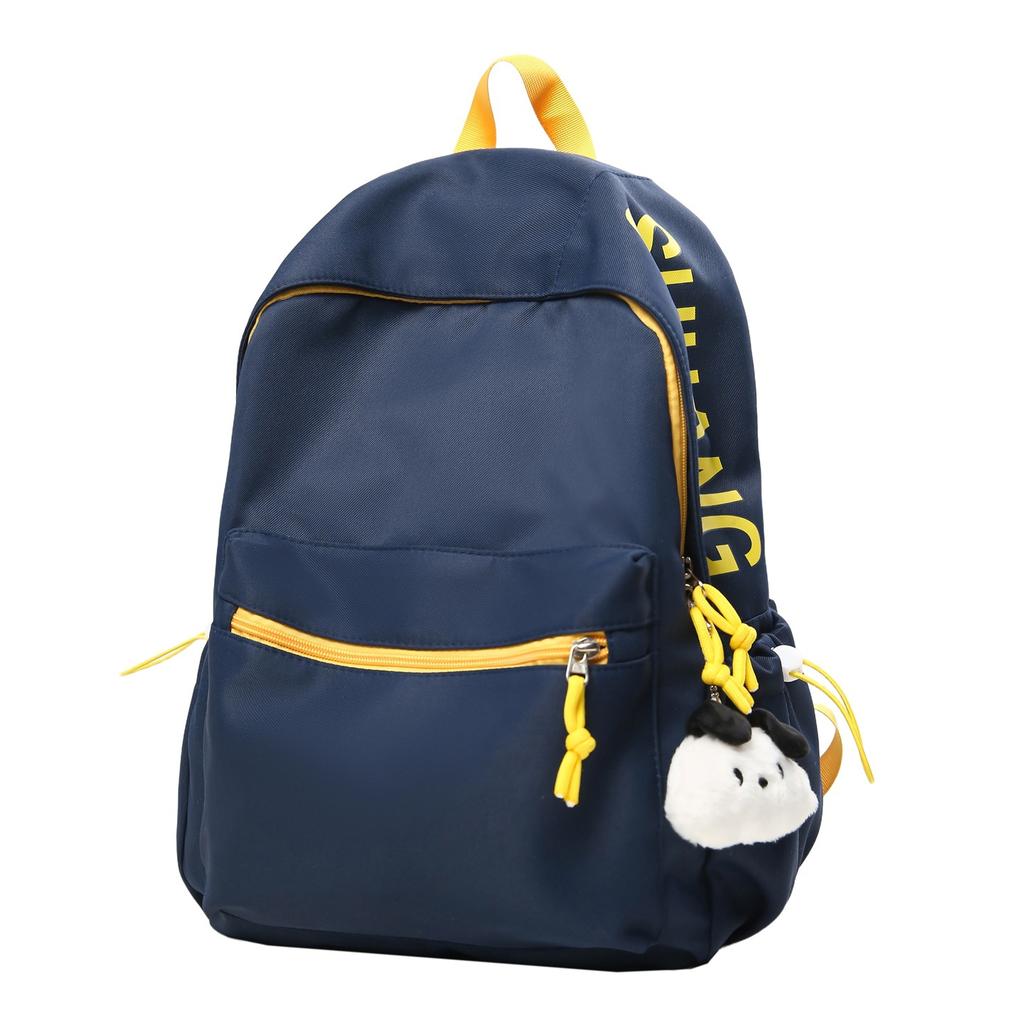 Schoolbag Korean version student schoolbag large capacity lightweight college style backpack casual lightweight travel alphabet backpack