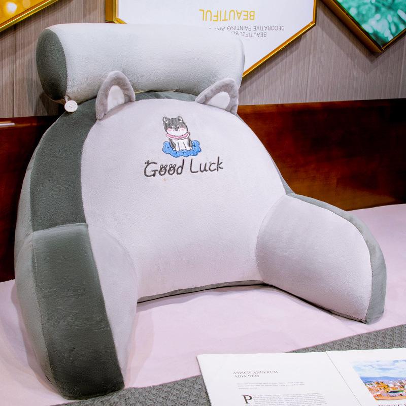 Ice Bean Latex Large Soft Backrest Pillow for Bed – Dormitory Reading & Lumbar Support