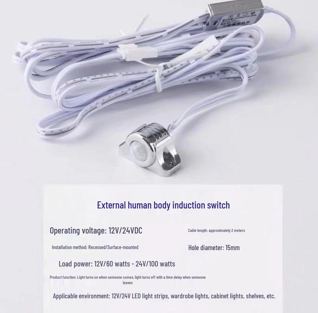 Smart Sensor Light Strips for Cabinets, Wardrobes, and Shelves