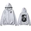 Felpa con cappuccio e zip grafica Hot Game Hollow Knight Uomo Moda Retrò Abbigliamento Felpa con zip Felpa casual Oversize Cappotti con cappuccio