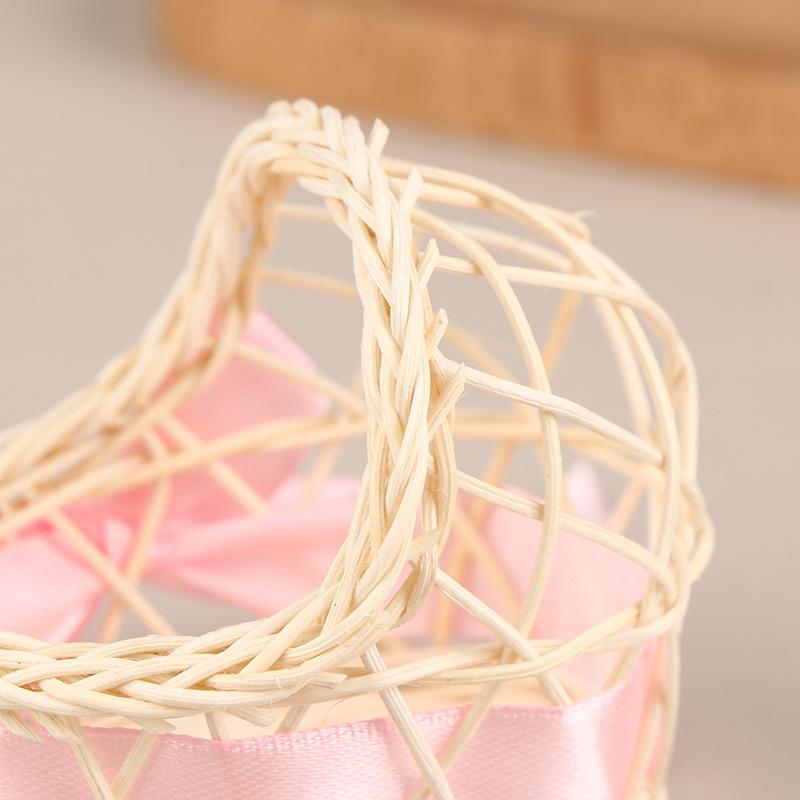 Dollhouse Miniature Wooden Nursery Cradle Baby Crib Baby Cot 1:12 Dollhouse Furniture Decorate Kids Doll House Accessory