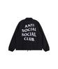 Anti Social Social Club Anti Social Social Club Coach Jacket Black