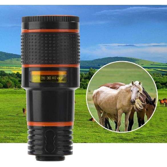 Zoom Lens Kit for Tenth Generation,Telescopic Phone Objectif,Clip On Lens Zoom,Phone Camera Lens Kit,Professional 12X Telephoto Lens Telescopic