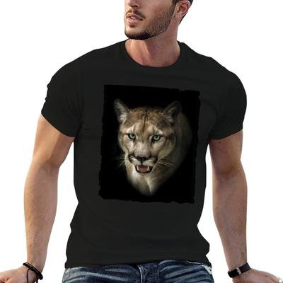 Cougar Mountain Lion TShirt Basic Plain Tee for Spring and Summer