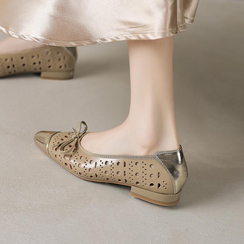 

Fashion 2025 New Spring Women Pumps Square Toe Chunky Heel Split Leather Women Shoes Concise Hollow Slip-on Handmade Shoes 34 абрикосовый