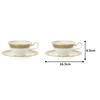 Noritake Cup Saucer Coffee 220cc Grand Brochet 2 Bone China & (Pair Set) (For Tea) Y6988C/4465-2