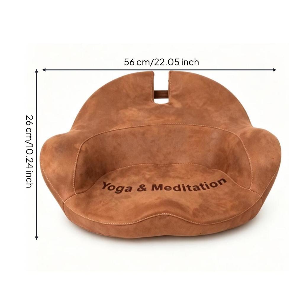 Meditation Cushion Contoured Seat Ergonomic for Yogi