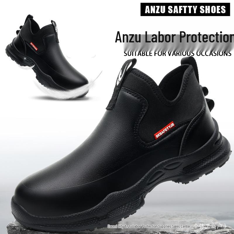 Waterproof, Oil-Proof, Non-Slip, Wear-Resistant Labor Safety Shoes - Lightweight & Comfortable Chef Shoes