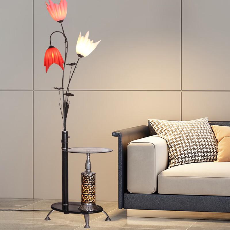 OEING Modern LED Floor Lamp with Floral Design
