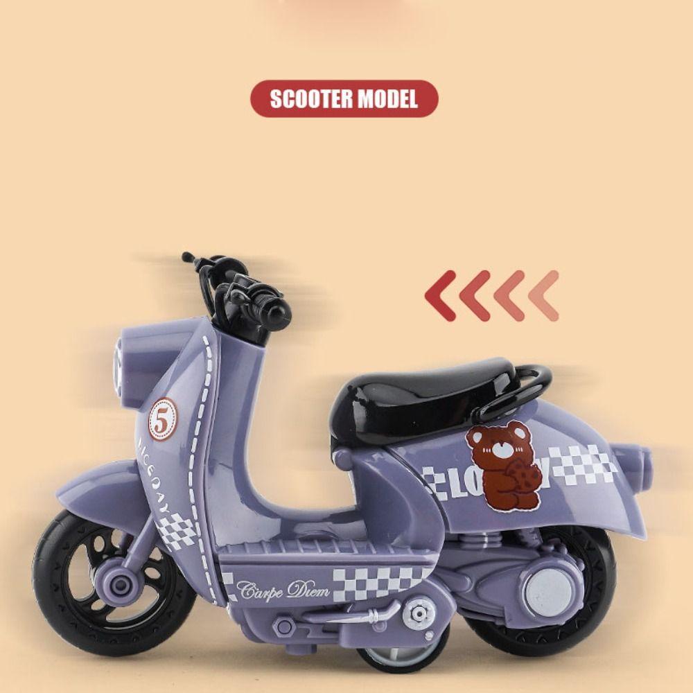 Diecast Zinc Zinc Alloy Motorcycle Model Miniature Motorcycle Pull Back Toy  Home Decoration