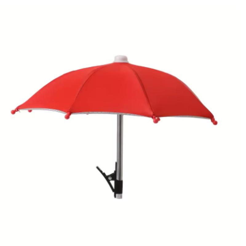 

Тримач для мобільного телефону Сонцезахисна парасолька-кліпса Для вулиці Фіксована на мобільному телефоні Парасолька Від дощу Захист від сонця Мобільний телефон Антибліковий червоний