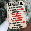 Vintage Spanish Social Rules Metal Wall Art Decor For Home Bar Office