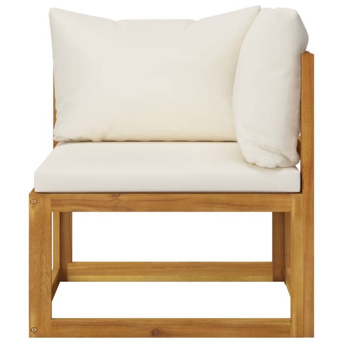 Maison Exclusive - Banc de jardin à 2 places avec coussins blanc crème