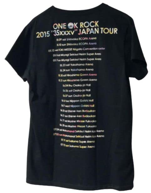 ONE OK ROCK 2015 "35xxxv" JAPAN TOUR Official Merchandise T-Shirt "L