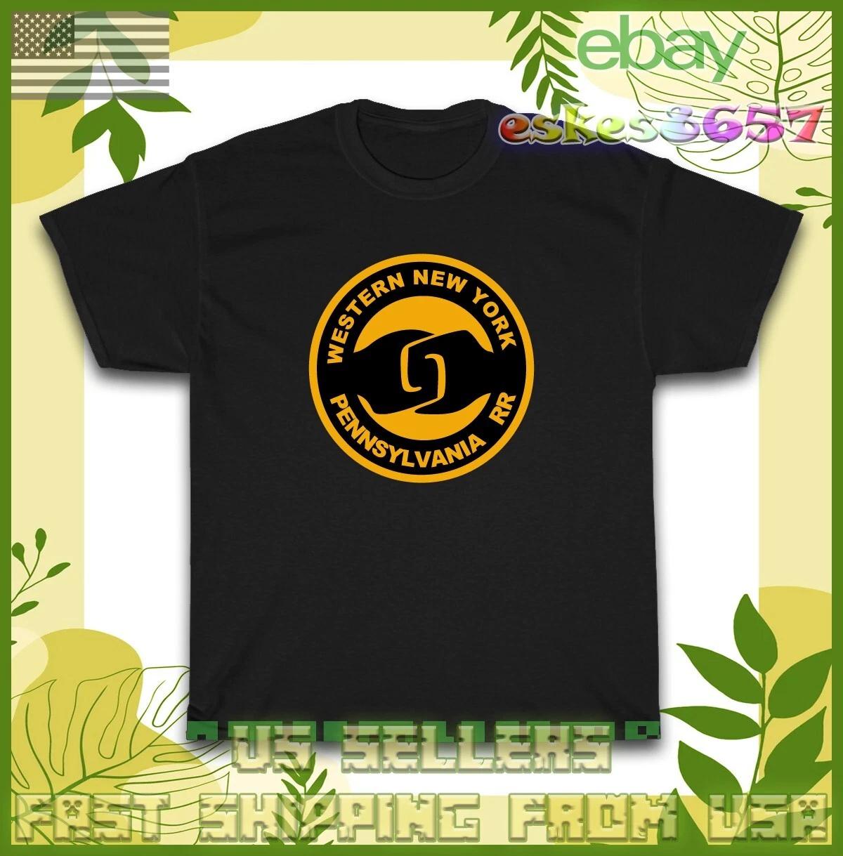 Western New York and Pennsylvania Rail Logo Men s T-shirt American Style T Shirt L