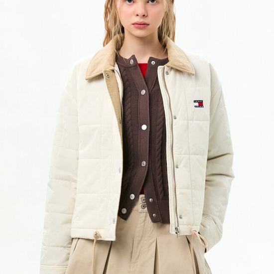 Tommy Jeans Women's Cropped Quilted Jacket T32G0WJC10TWL1