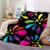 1pc Colorful Floral Pattern Blanket Warm, Cozy, And Soft, Suitable for Sofas, Beds, Cars, And Office Use.Perfect for Camping And Travel, Making It a G