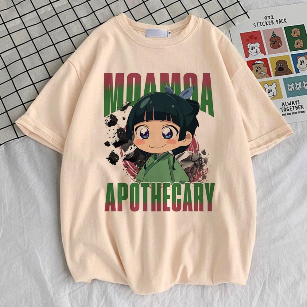Apothecary Diaries Tshirt Women Colorful Trendy Punk Kawaii 80s Tshirt Hip Hop Breathable Graphic Kawaii Pop Culture Aesthetic