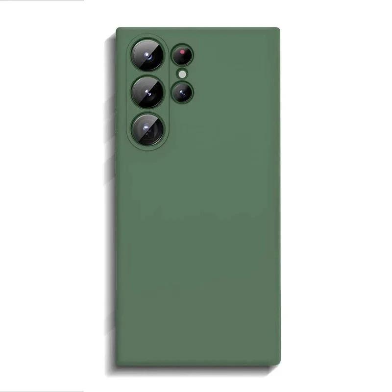Liquid Silicone Phone Case For Samsung Galaxy S26 Ultra S2 S24 S23 Plus S 26 Ultra Cases ShockProof Soft Back Cover Accessories