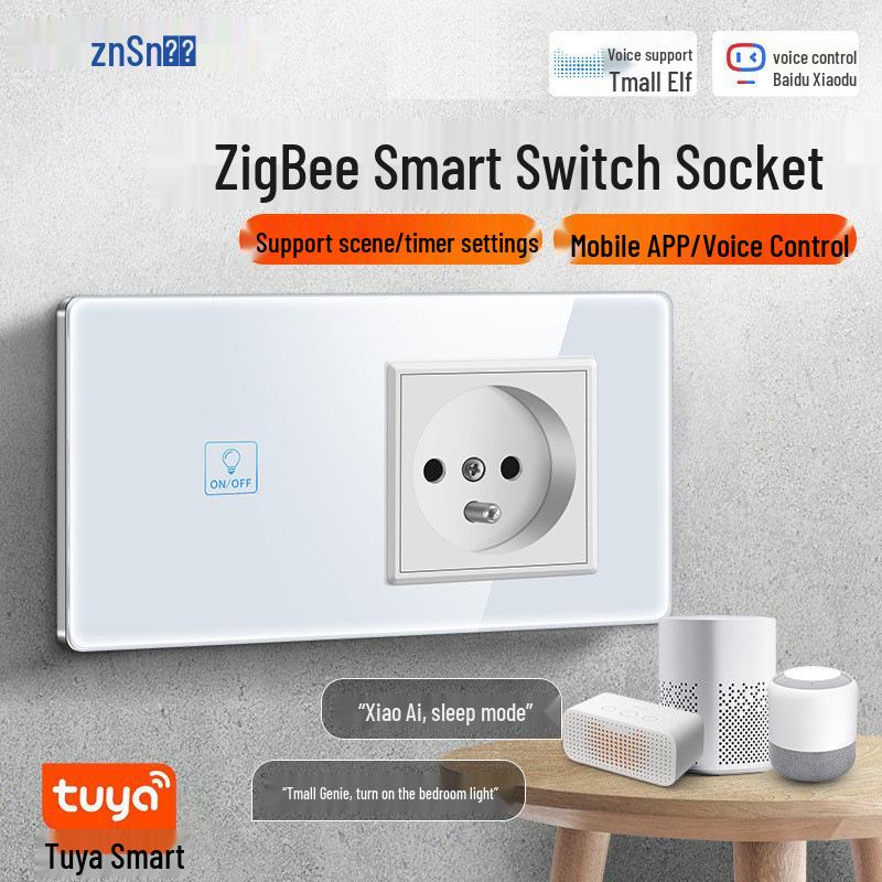 Zhengshang C8 Graffiti Zigbee Touch Smart Switch with 80 Ohm Voice Control for Alexa and Google Assistant.
